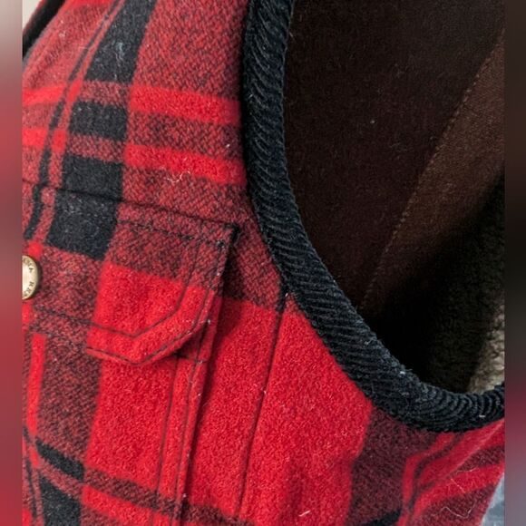 Banana Republic wool blend Reversible plaid vest size s - Picture 13 of 14